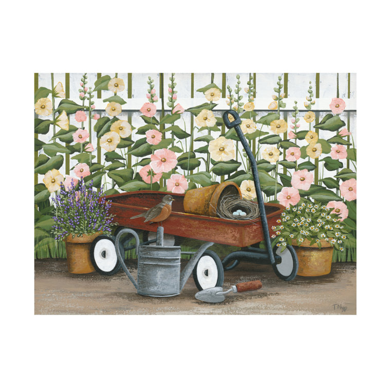 Winston Porter Tanya Nyp Wagon And Tools Canvas Art | Wayfair