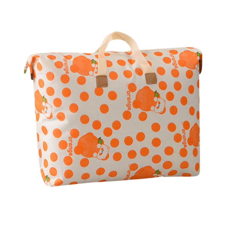 Largecapacity Storage Bag With Handle Largecapacity Storage Bag Foldable Storage Bucket For Quilt Blanket