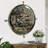 THE GEARS CLOCK Wall Clock with Real Moving Gears LU-LI_ 27 in Round "SCHUSTERHAFF" BLACK-SILVER