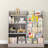 Kids Bookcases With Storage, Gray Mdf Modern Organizer For Playroom