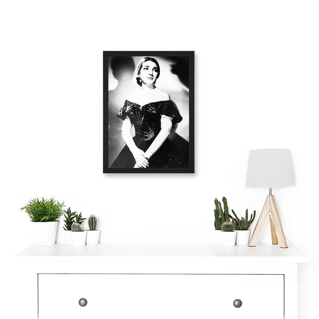 Maria Callas Opera Singer - Single Picture Frame Painting