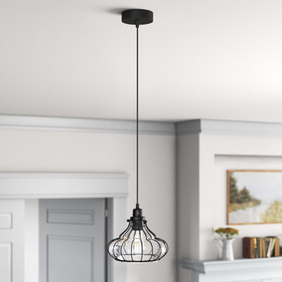 10"W Ansaa 1 - Light Unique/Statement Geometric Pendant