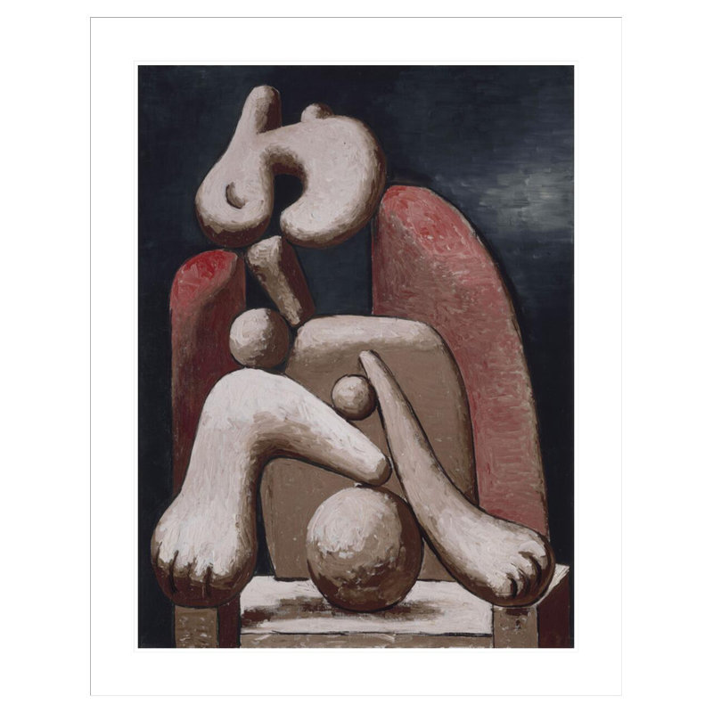 Femme au fauteuil rouge par Pablo Picasso, H 41,5 po x l 32,91 po
