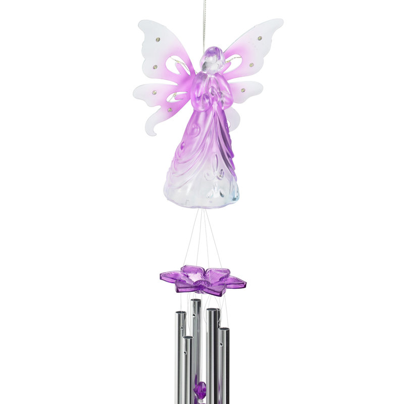 Grand carillon solaire ange, Mauve