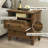 Hooga Set Of 2 Wood Nightstand, Bedside Tables With Storage Drawers, Compact Wood Night Stands For Bedroom, End Table Or Side Table For Living Room, 15.5" D X 25.6" W X 26.8" H, Brown