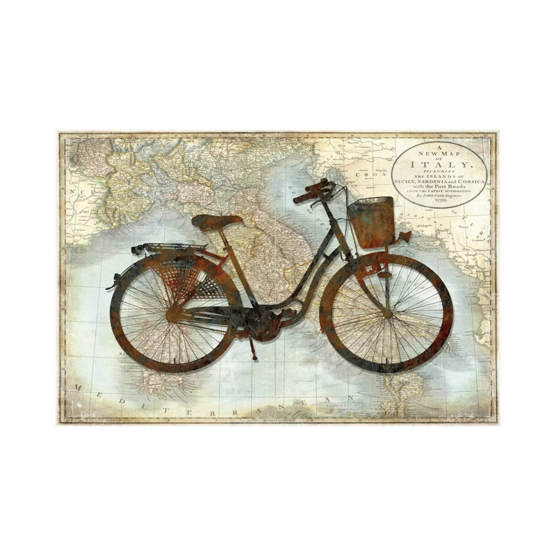 Bike Italy by Amanda Wade - Wrapped Canvas Print, 101.6 cm H x 66.04 cm W x 1.91 cm D