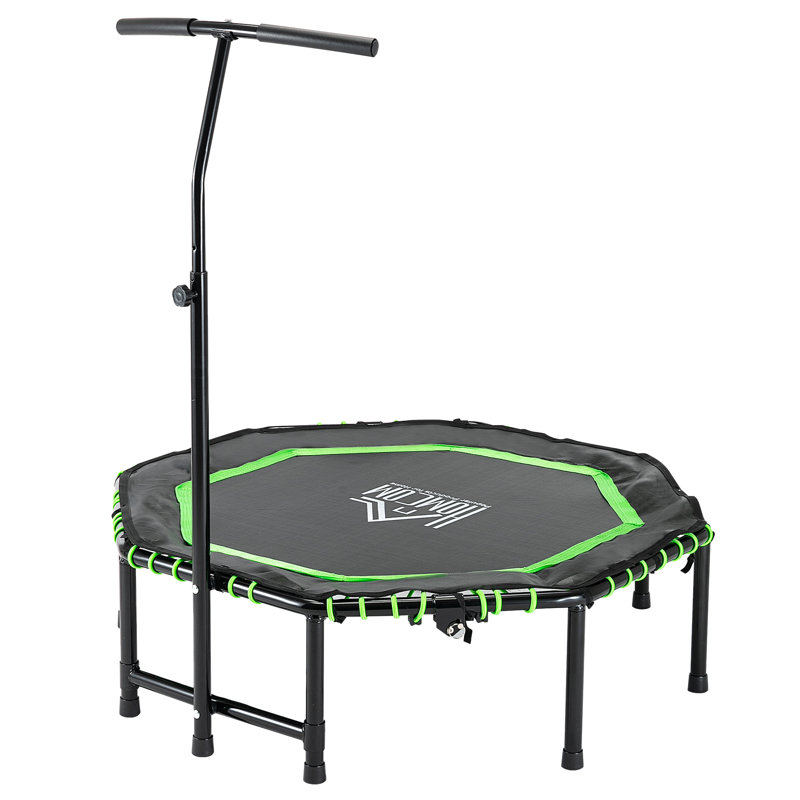 HOMCOM 122cm Octagon Kid / Toddler Trampoline with Handlebar