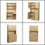 Armoire de cuisine 70,87 po Rustic Oak - 6 portes, 1 tiroir, tablette ouverte pour chambre / rangement-1728165446