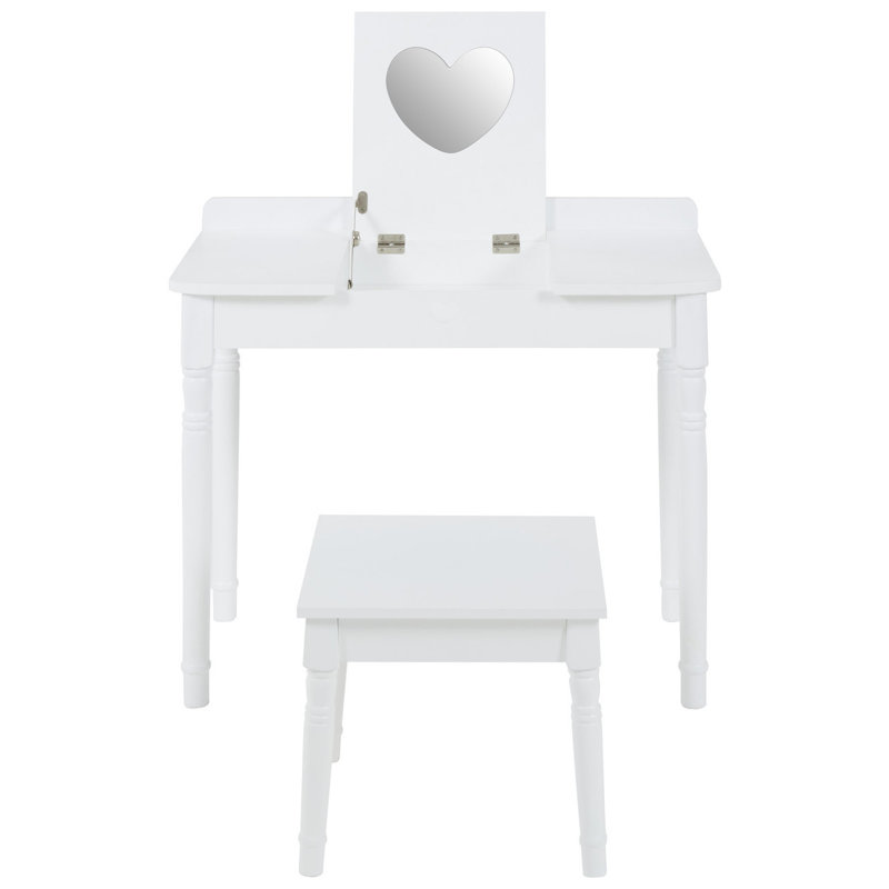 Abiella Kids 2 Piece Rectangular Play Or Activity Table and Chair Set