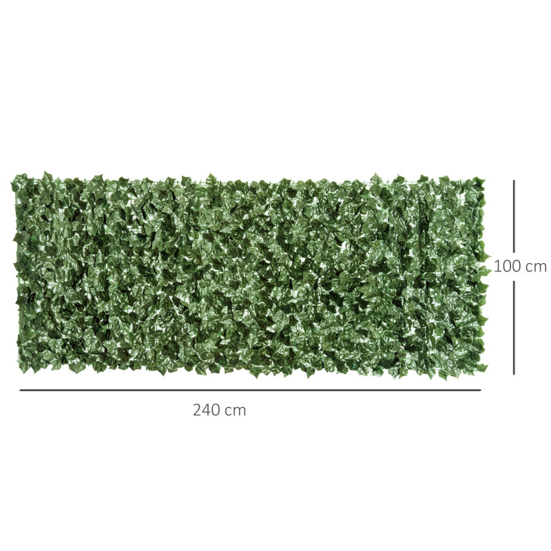 Moren Artificial Leaf Hedge Screen Privacy Fence Panel with Durable UV-Stabilized Sweet Potato Leaves