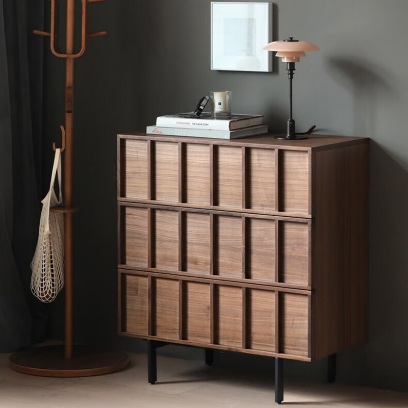 Retro Bone Line Sideboard, Walnut