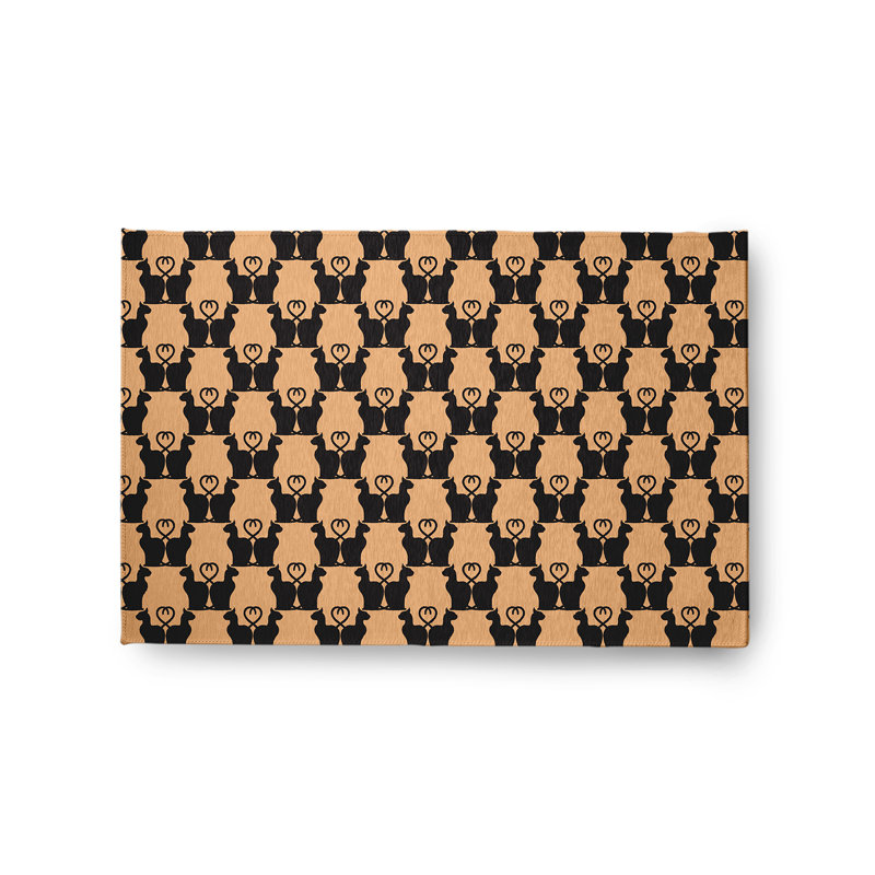 Tapis rectangulaire en chenille tissé à la machine, Rectangle 2 pi x 3 pi