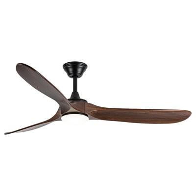 Netrapal 3-Blade Indoor Ceiling Fan with Remote and Light,3 LED Colors,6 Speed DC Motor,Timer
