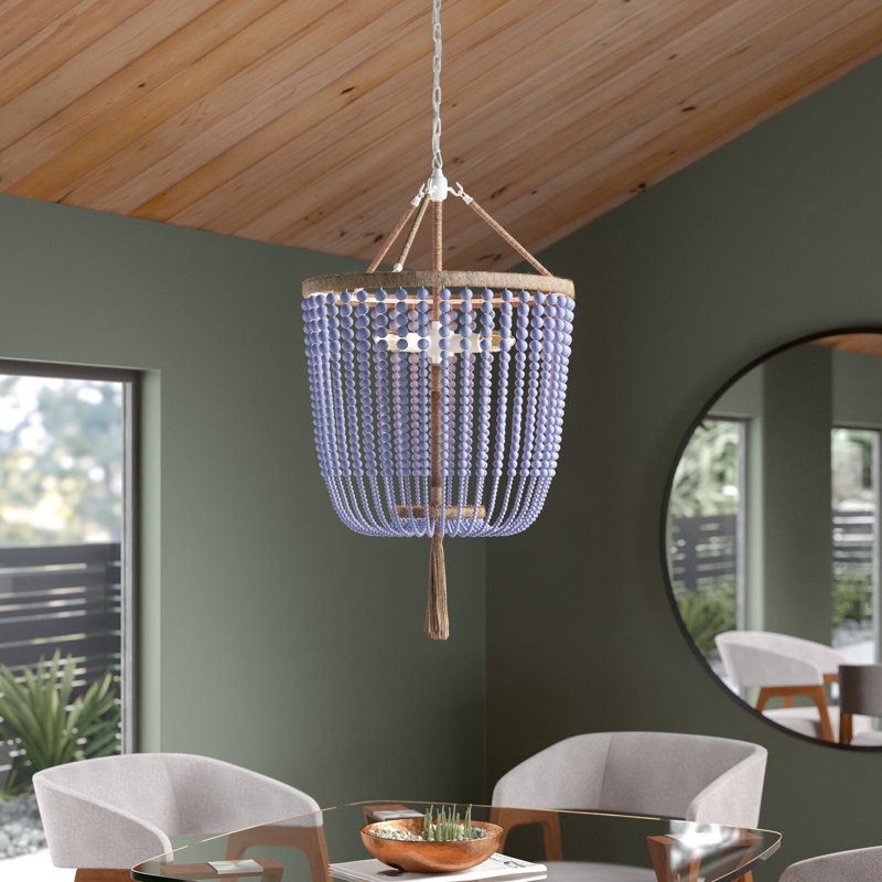 Lakesha 3 - Light Dimmable Empire Chandelier, Blue