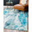 Tapis abstrait bleu Higley-24430911