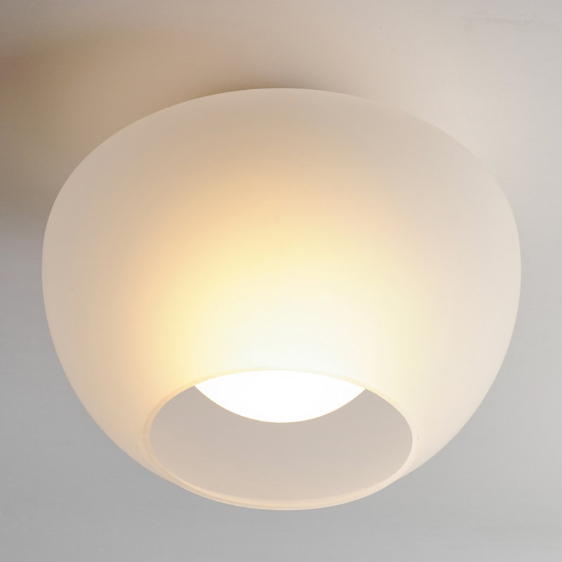 Incognito 1 - Light Flush Mount, Heritage Brass, Frost