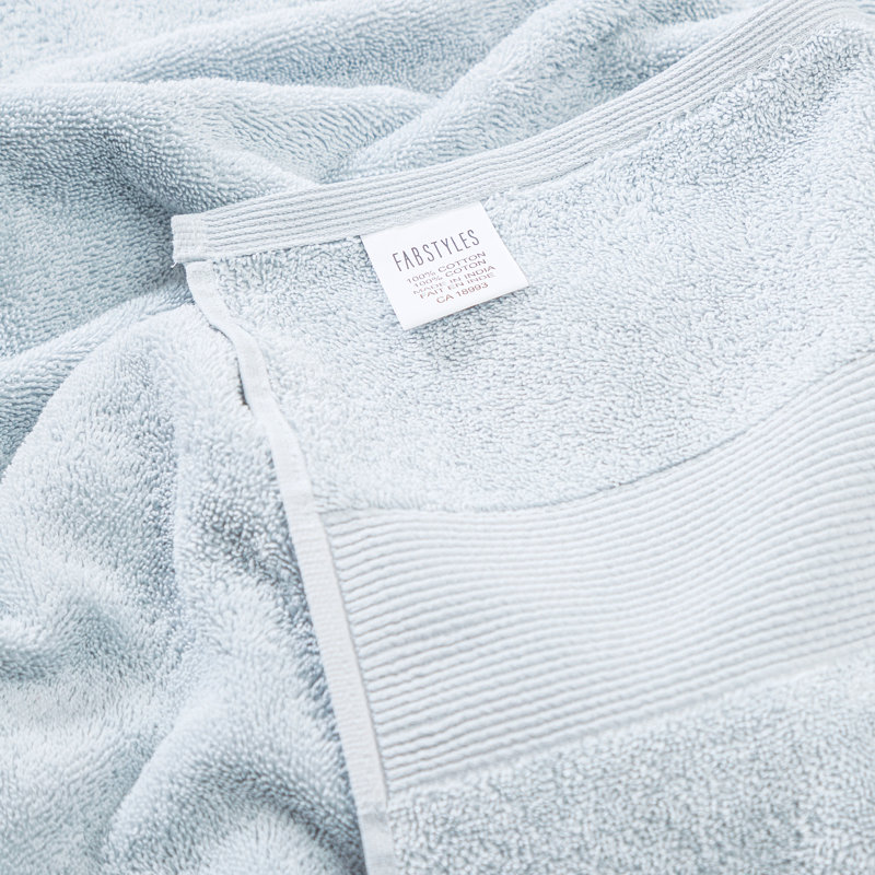 Ensemble de serviettes 8 pièces 100% coton, Argent