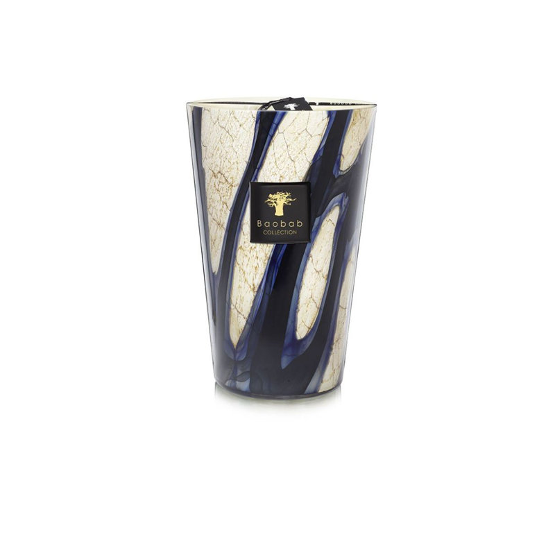 Stones Lazuli Candle, 13.8" H x 9.36" W x 9.36" D