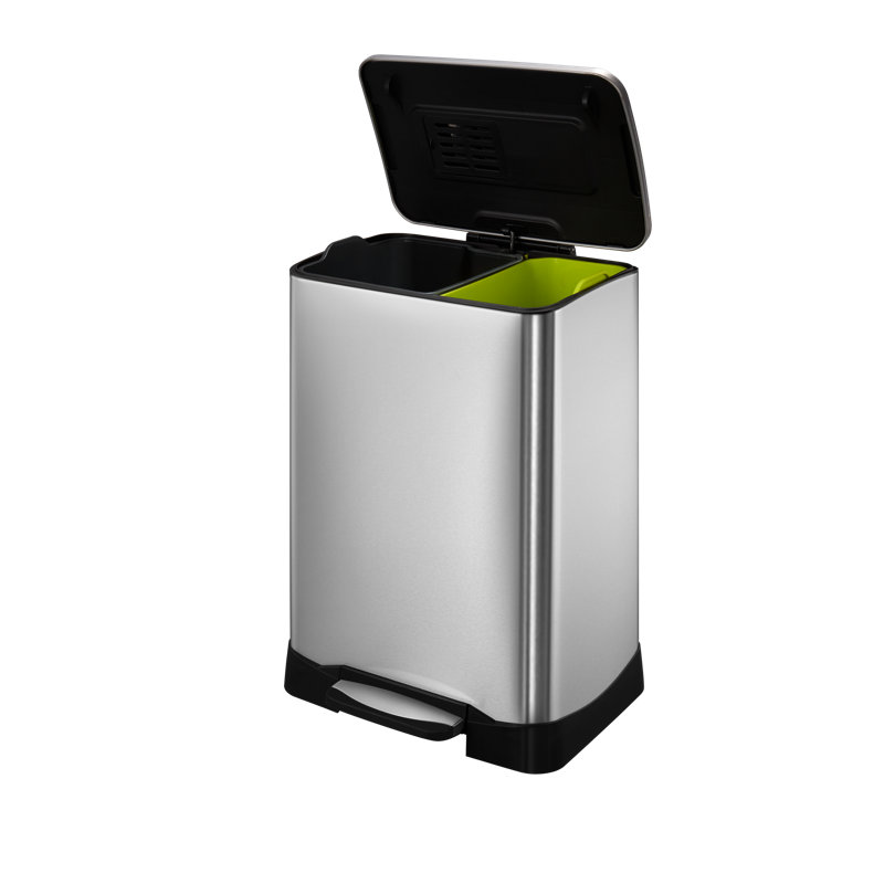 Steel Step On Recycling Bin - 46L