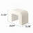 White Upholstered Ottoman 