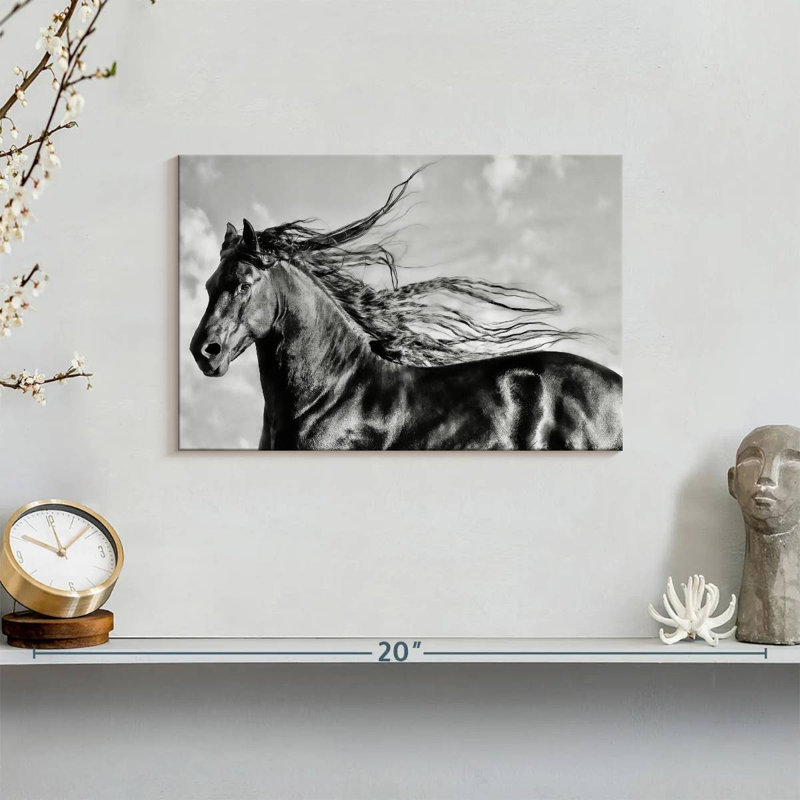 Wind Blown Mane III, 8" H x 12" W