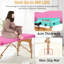 Lit de massage 3 table de massage pliante 24 pouces de large lit de cils portable Cadre en bois Table de spa réglable en hauteur Lit de massage avec poignée de transport