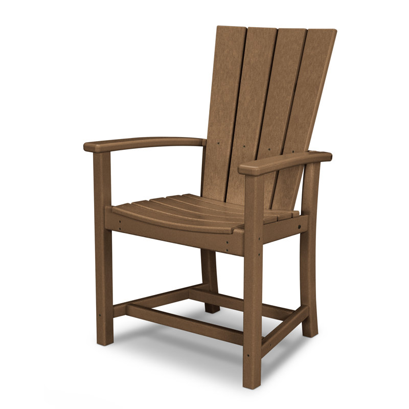 POLYWOOD Quattro Adirondack Dining Chair, Teak