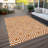 Washable Geometric Indoor / Outdoor Rug-1984442403