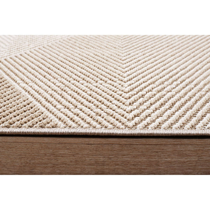 Lyndell Resort Abstract Indoor/ Outdoor Area Rug, Rectangle 6'7" x 9'4"