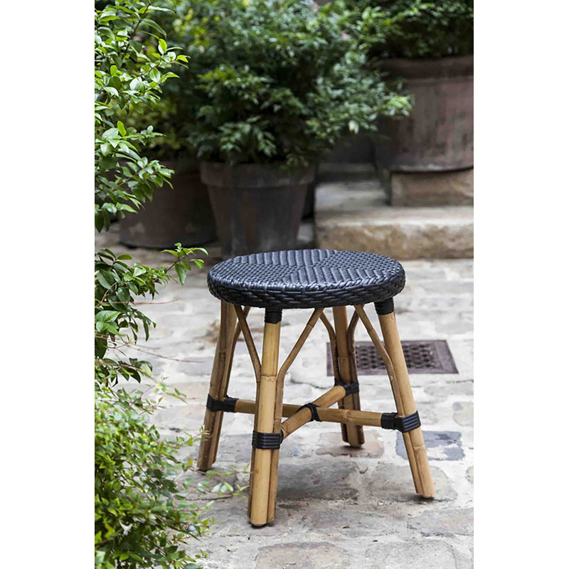 Tabouret de bistro Jordyn Simone, Noir avec points noirs