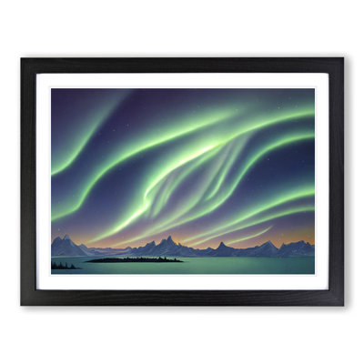 Illuminated Northern Lights - Framed Print