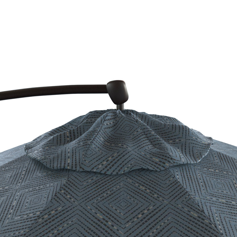 Parasol en porte-à-faux 9 pi 4 po, Spiro graphite - Pacifica Premium