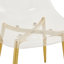 Ensemble de table de salle à manger 35 pouces en verre trempé transparent-1152713257-1152713258
