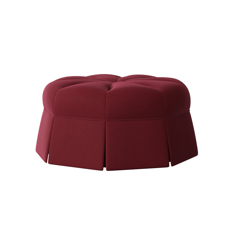 Duchess Round Pouf, Margaret Lipstick