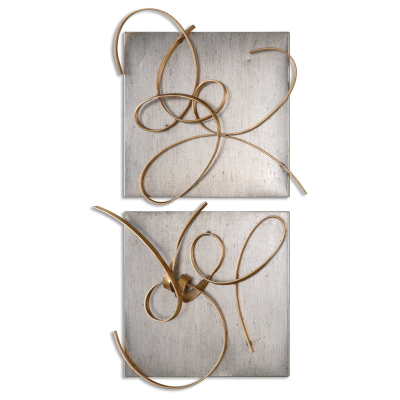 Handmade Modern Abstract Wall Decor on Metal