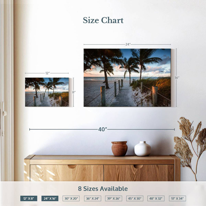 Promenade Gillard Key West, H 16 po x l 24 po