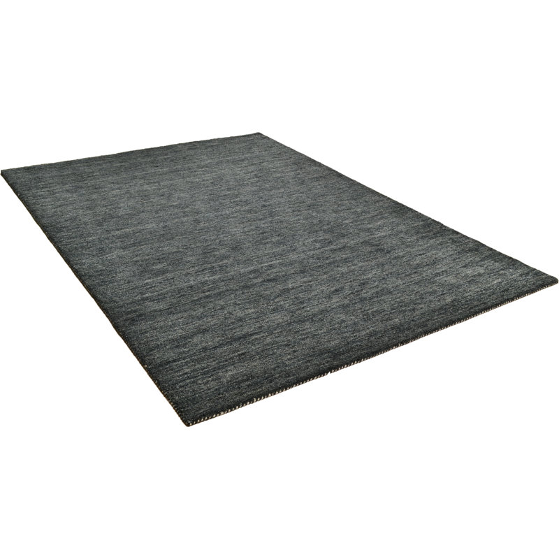 Pinder Solid Colour Wool Hand Woven Area Rug, Rectangle 140 x 200cm
