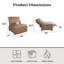 Fauteuil inclinable électrique Callum, chameau, similicuir-1619504534