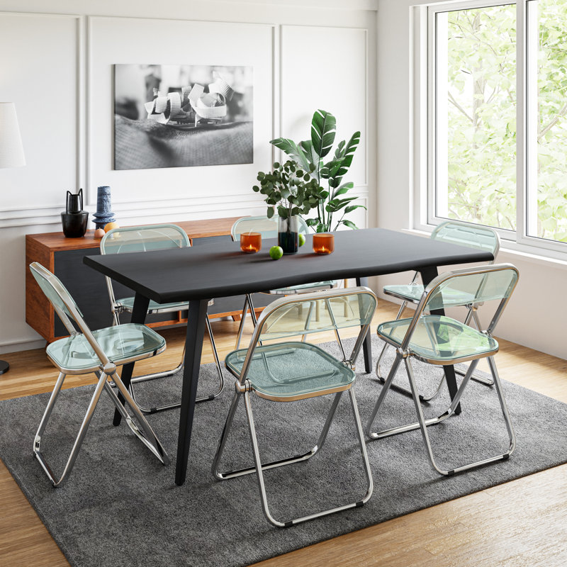 Chaise d'appoint de salle à manger Lawrence, Vert jade, Chrome