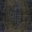 Tapis noir en laine 6,2 x 10,2 pi. Tapis moderne noué à la main