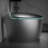Yingze Luxury Smart Toilet with Bidet, Elongated One-Piece Toilet with Auto Flush, Heated Seat & Dryer, LED Night Light, Side Button & Remote Control, 1.28 GPF-106240973