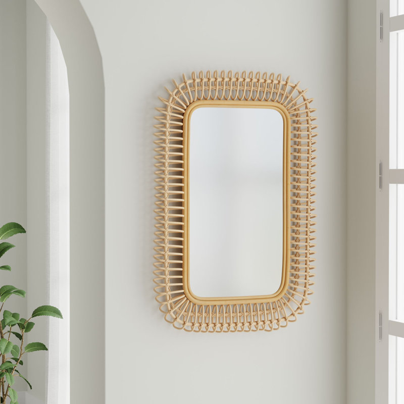 Whitcomb Rattan Rectangle Mirror