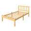 Structure de lit simple de 14 pouces, lit plateforme en bois massif avec tête de lit et pied de lit incurvés, aucun sommier nécessaire pour la chambre à coucher, assemblage facile-265557160