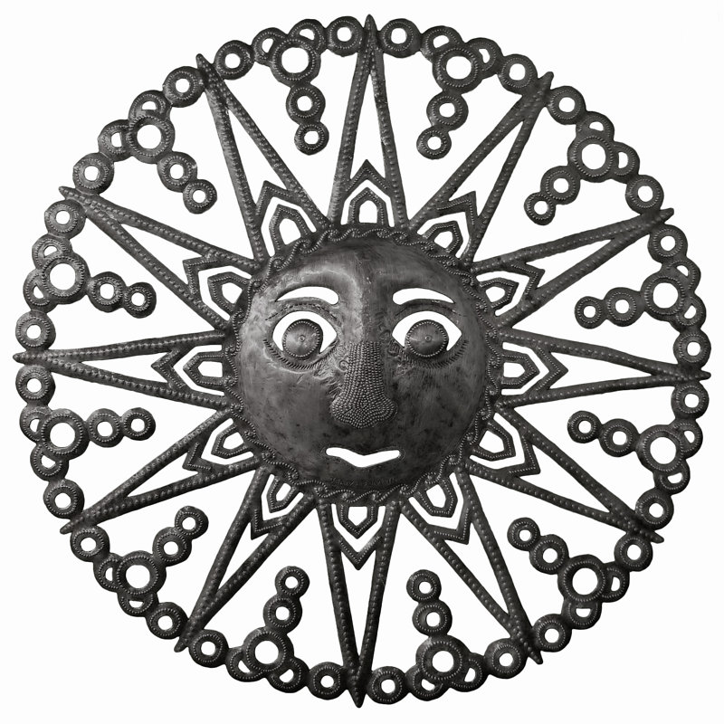 Décoration murale cercle soleil