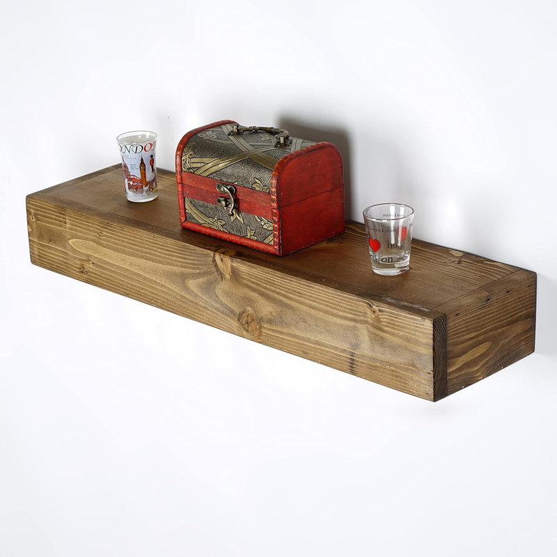 Tablettes murales flottantes pour foyer - Rangement et rangement décoratif fait à la main