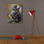 «Epic Graffiti» «Mauve hibou avec gilet et cravate» par Momart, art mural sur toile, 40 po x 54 po-106173685