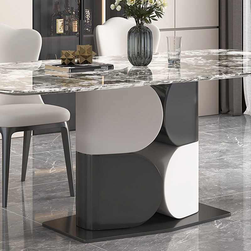 Gray Microlite Rectangular Dining Tables, 29.5"H x 55"L x 31.5"W