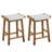 Mattheu Counter Stool with Solid Wood Frame