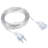 Garden String Light Plug Lamp Extension String Curtain Light Extended Cord (Chinese Flat Plug)