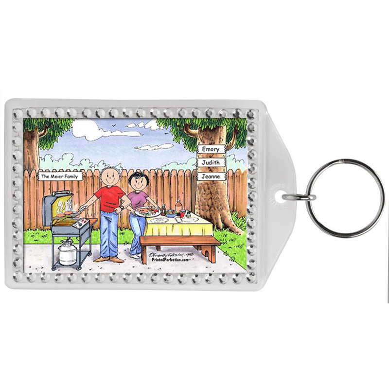 Porte-clés personnalisé et personnalisé 3 personnes, Oui